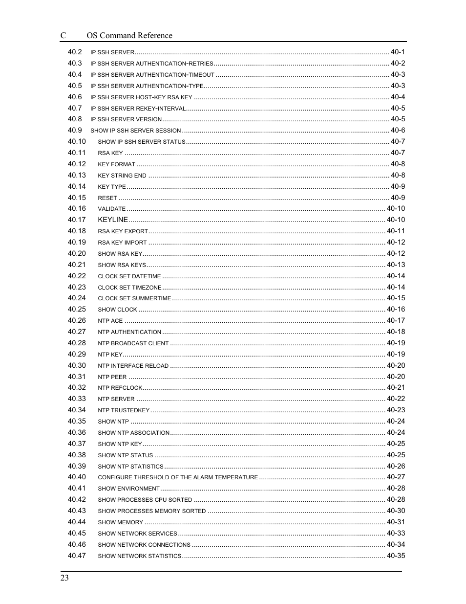 Canogaos command reference 23 | CANOGA PERKINS 9175 Command Reference User Manual | Page 25 / 790