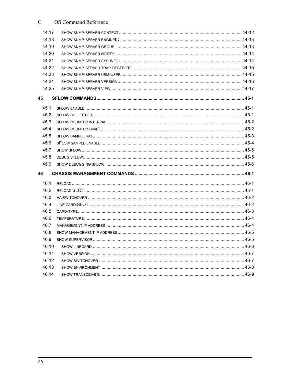 Canogaos command reference 26 | CANOGA PERKINS 9175 Command Reference User Manual | Page 28 / 790