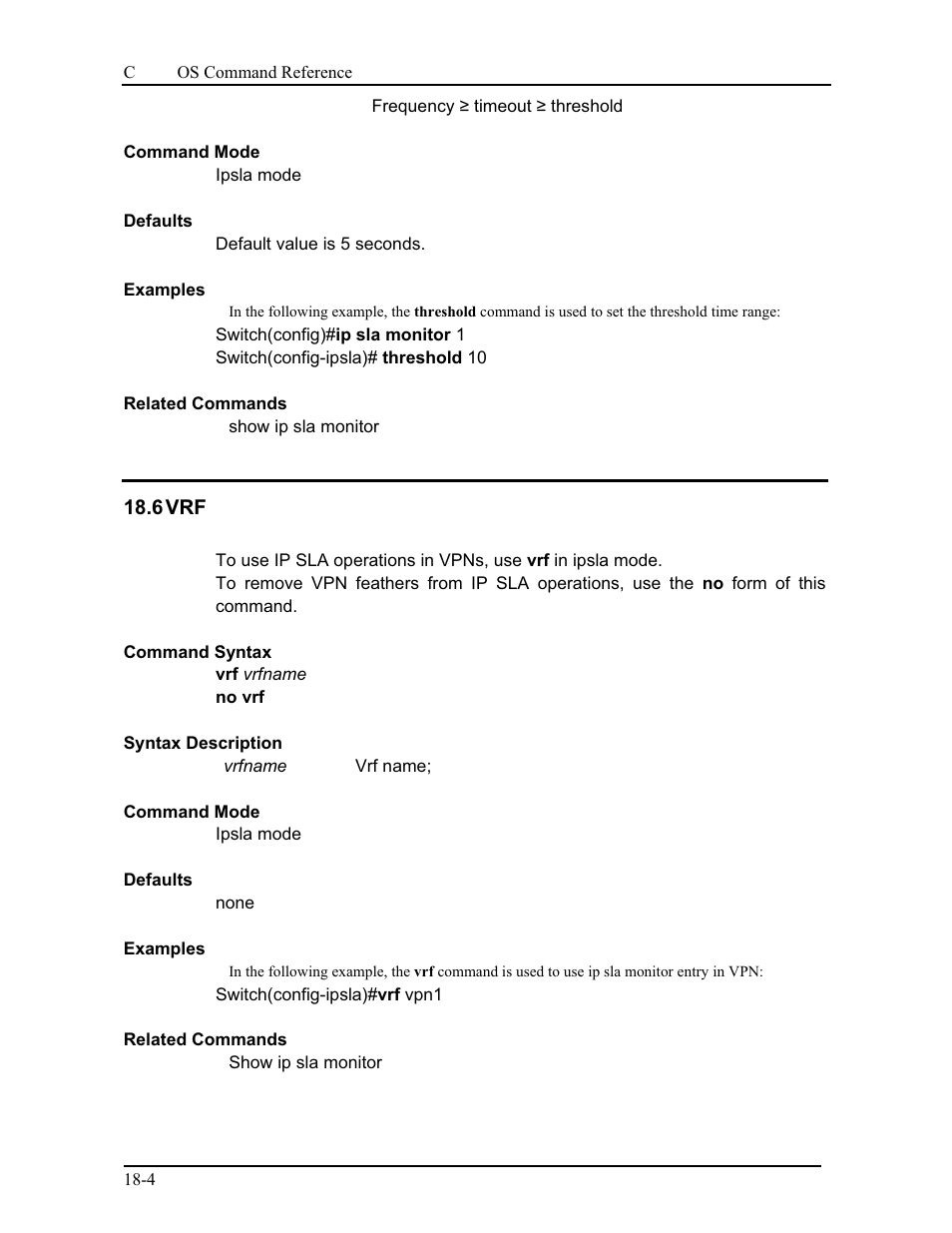 6 vrf | CANOGA PERKINS 9175 Command Reference User Manual | Page 323 / 790