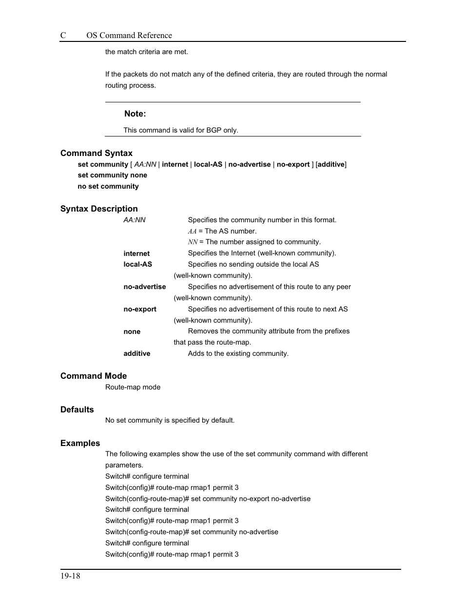 19 set dampening | CANOGA PERKINS 9175 Command Reference User Manual | Page 349 / 790