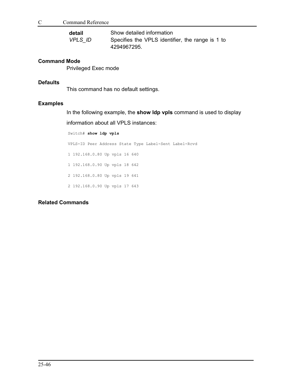 CANOGA PERKINS 9175 Command Reference User Manual | Page 458 / 790