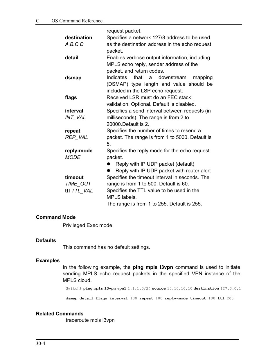 CANOGA PERKINS 9175 Command Reference User Manual | Page 535 / 790