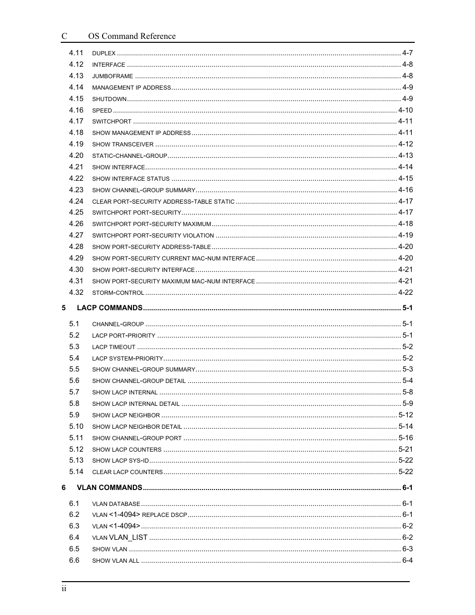 Canogaos command reference | CANOGA PERKINS 9175 Command Reference User Manual | Page 6 / 790