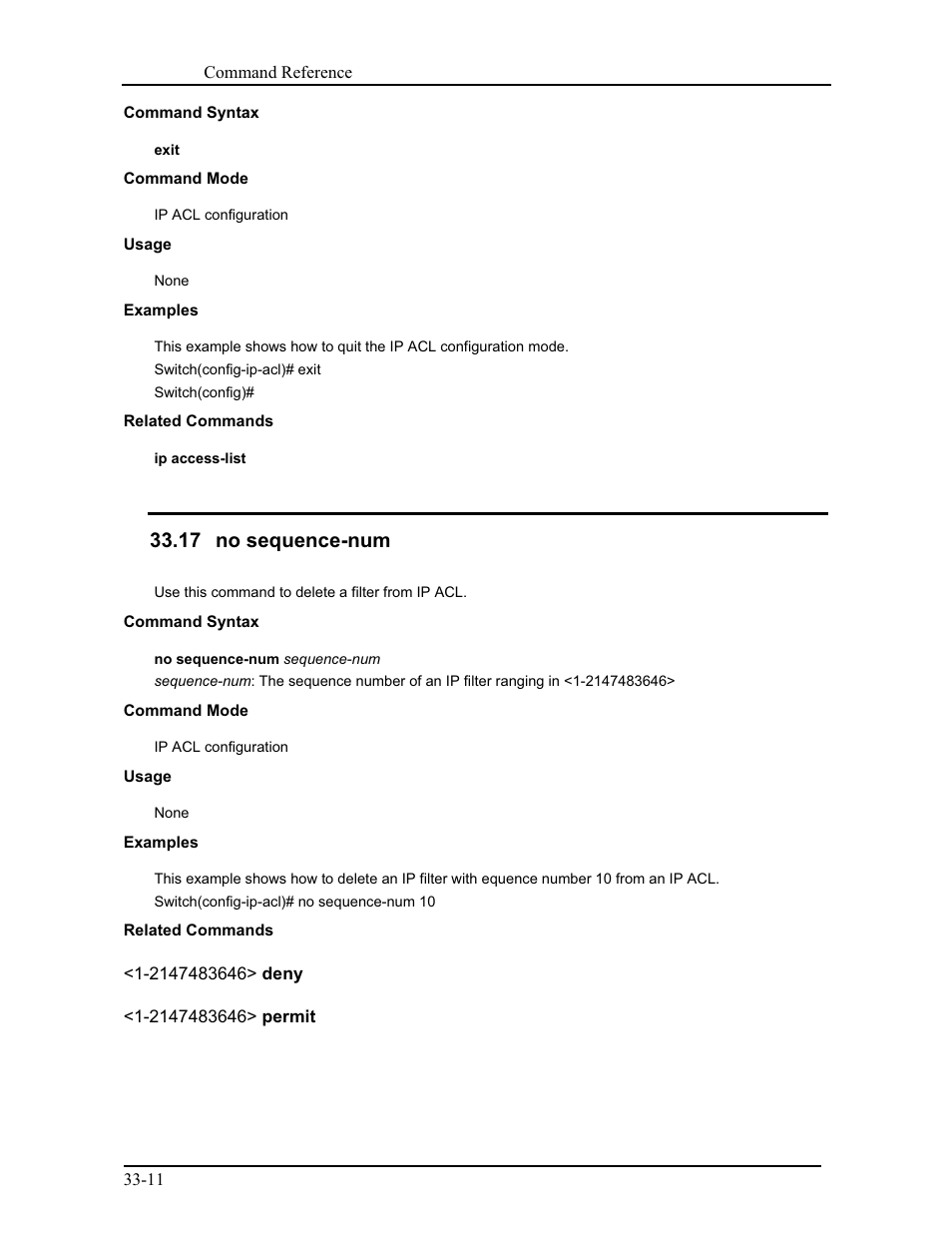 17 no sequence-num | CANOGA PERKINS 9175 Command Reference User Manual | Page 602 / 790