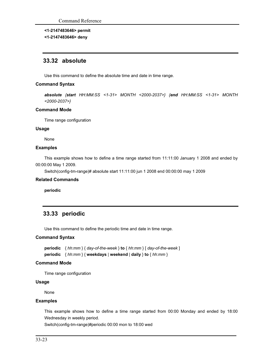 32 absolute, 33 periodic | CANOGA PERKINS 9175 Command Reference User Manual | Page 614 / 790