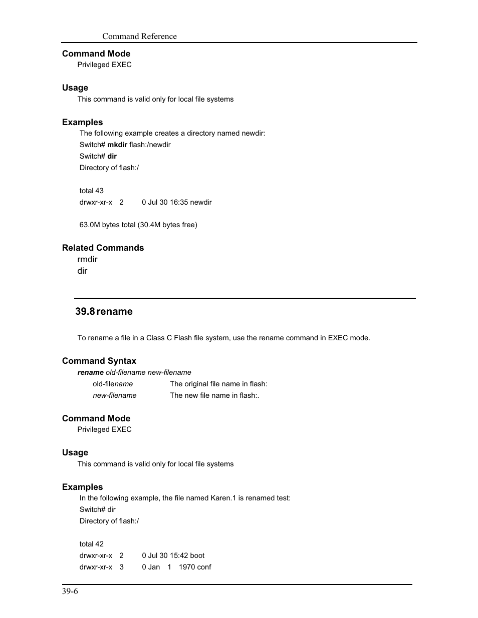8 rename | CANOGA PERKINS 9175 Command Reference User Manual | Page 659 / 790