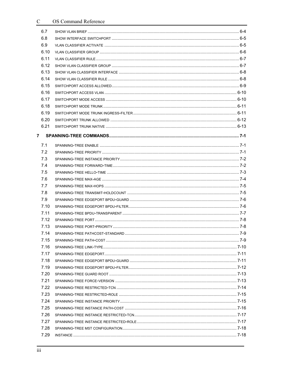 Canogaos command reference | CANOGA PERKINS 9175 Command Reference User Manual | Page 7 / 790