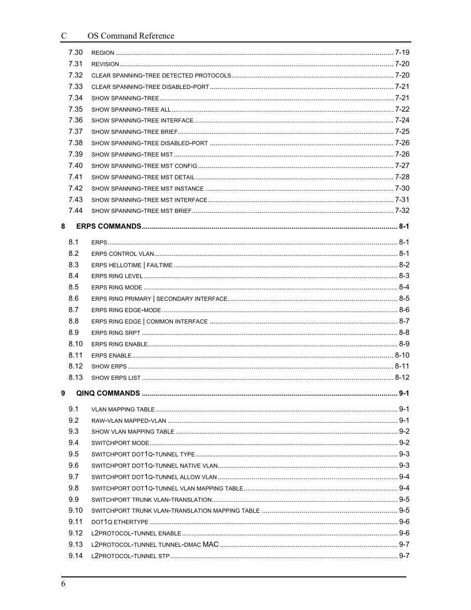 Canogaos command reference 6 | CANOGA PERKINS 9175 Command Reference User Manual | Page 8 / 790