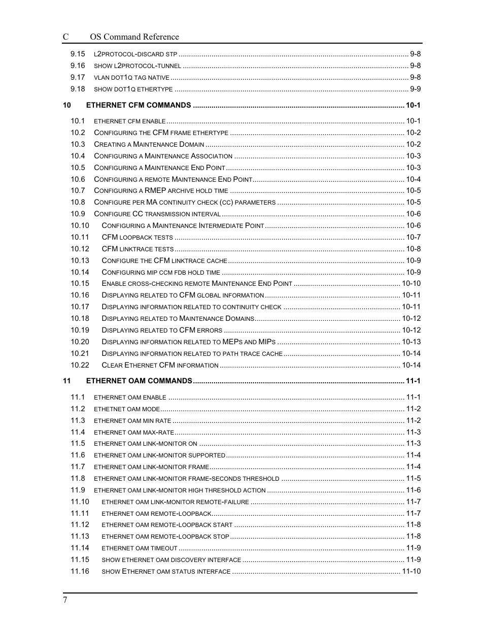 Canogaos command reference 7 | CANOGA PERKINS 9175 Command Reference User Manual | Page 9 / 790