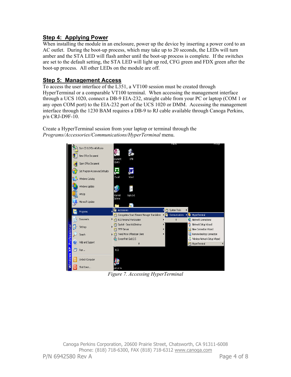 CANOGA PERKINS L351 ESU User Manual | Page 4 / 8