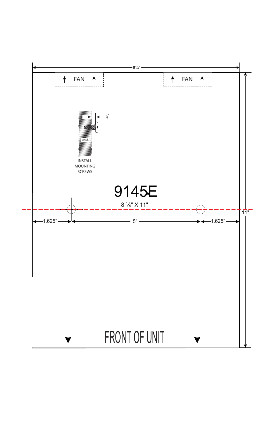 Front of unit, 9145e | CANOGA PERKINS 9145E Network Interface Device Quick Start Guide User Manual | Page 7 / 7