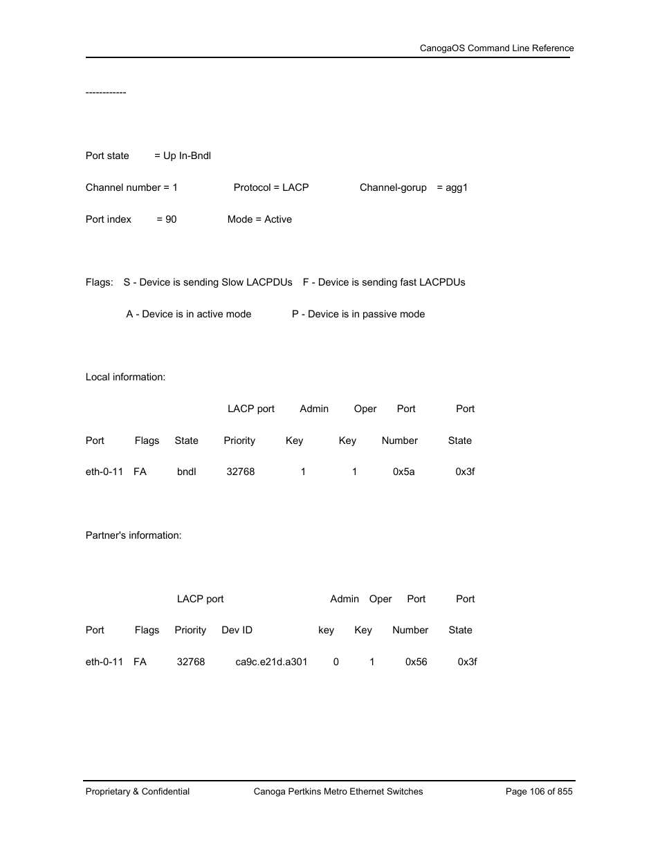 CANOGA PERKINS CanogaOS Command Reference User Manual | Page 106 / 855