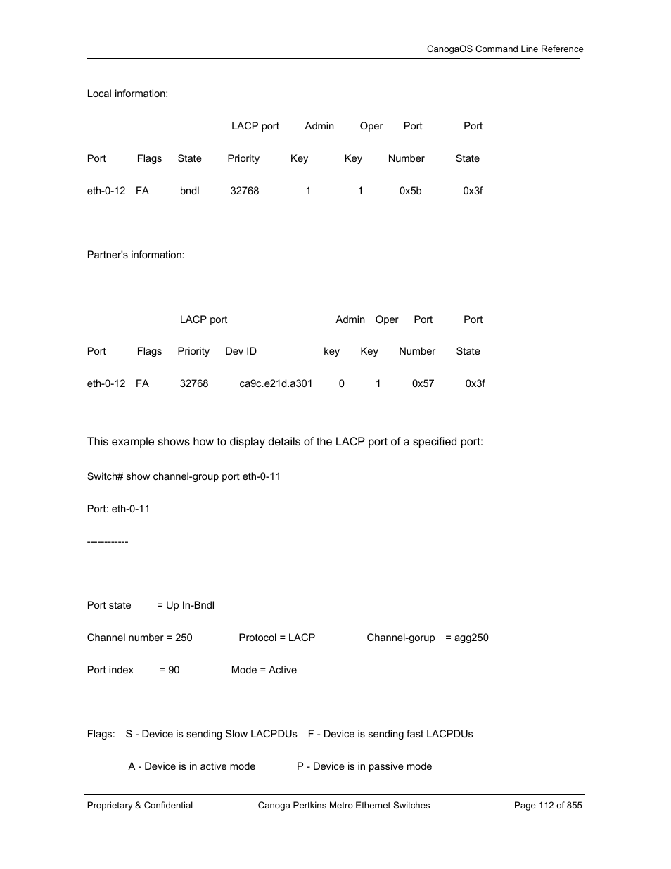 CANOGA PERKINS CanogaOS Command Reference User Manual | Page 112 / 855