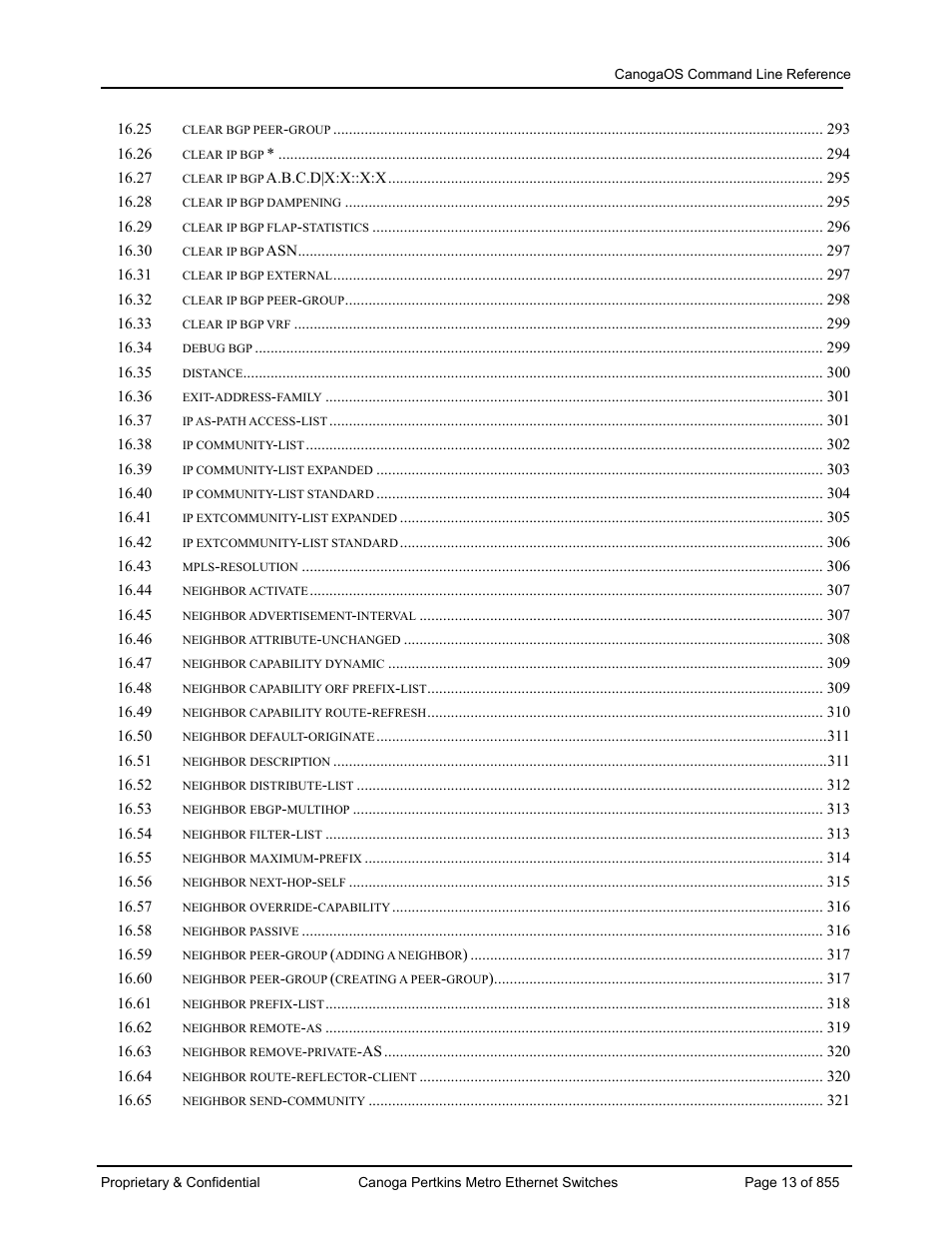 CANOGA PERKINS CanogaOS Command Reference User Manual | Page 13 / 855