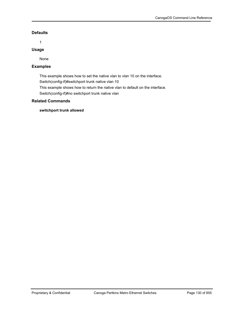 CANOGA PERKINS CanogaOS Command Reference User Manual | Page 130 / 855