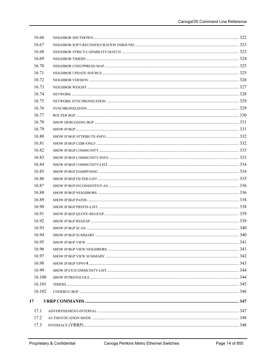 CANOGA PERKINS CanogaOS Command Reference User Manual | Page 14 / 855