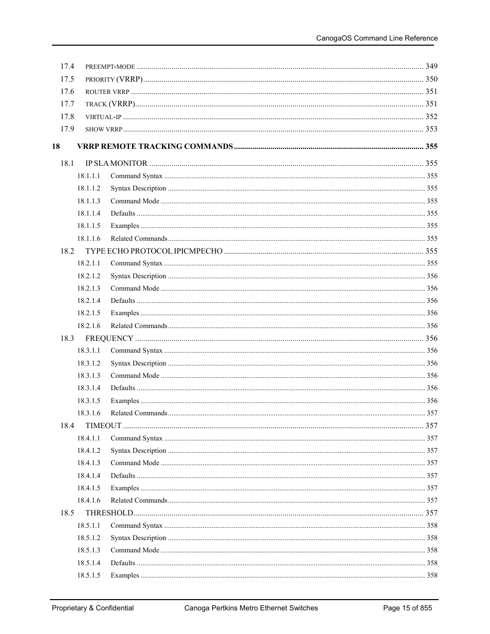 CANOGA PERKINS CanogaOS Command Reference User Manual | Page 15 / 855
