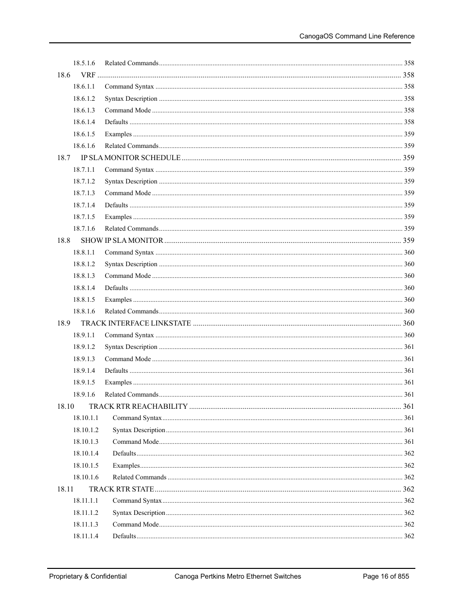 CANOGA PERKINS CanogaOS Command Reference User Manual | Page 16 / 855