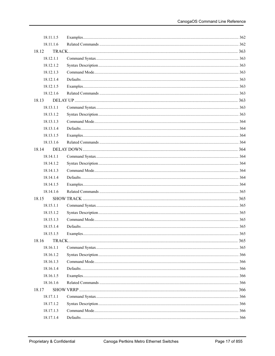 CANOGA PERKINS CanogaOS Command Reference User Manual | Page 17 / 855