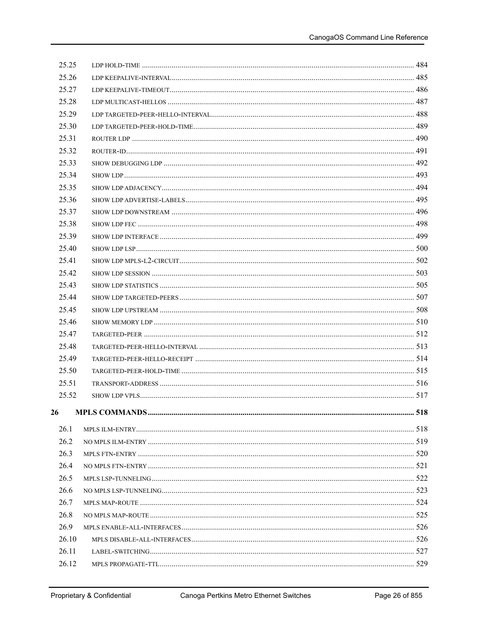 CANOGA PERKINS CanogaOS Command Reference User Manual | Page 26 / 855