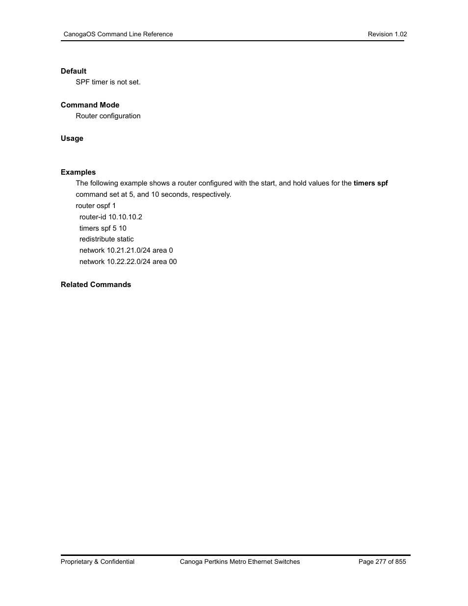 CANOGA PERKINS CanogaOS Command Reference User Manual | Page 277 / 855