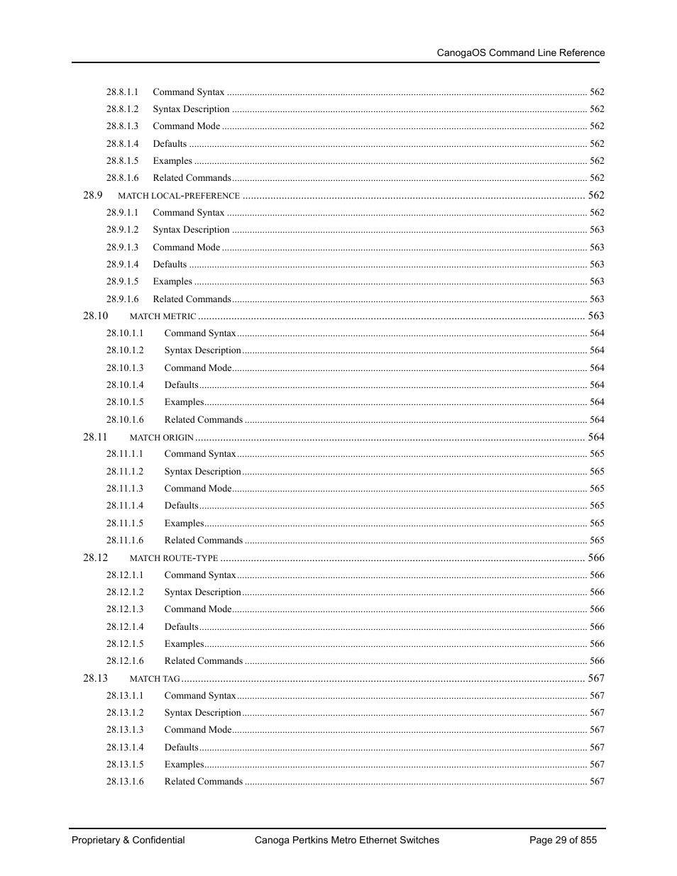 CANOGA PERKINS CanogaOS Command Reference User Manual | Page 29 / 855