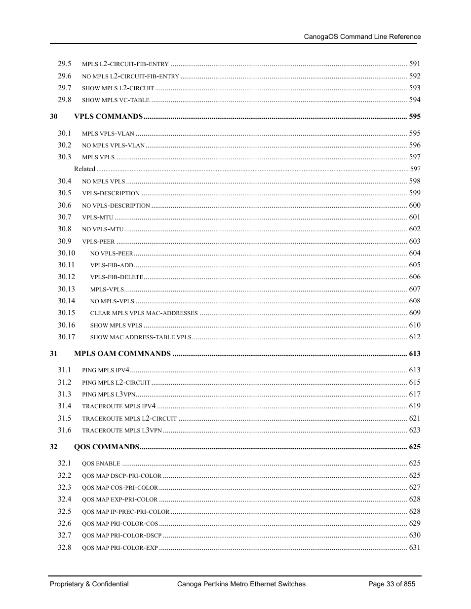 CANOGA PERKINS CanogaOS Command Reference User Manual | Page 33 / 855