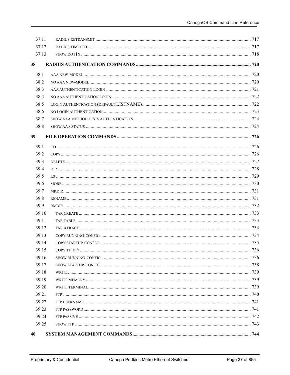 CANOGA PERKINS CanogaOS Command Reference User Manual | Page 37 / 855