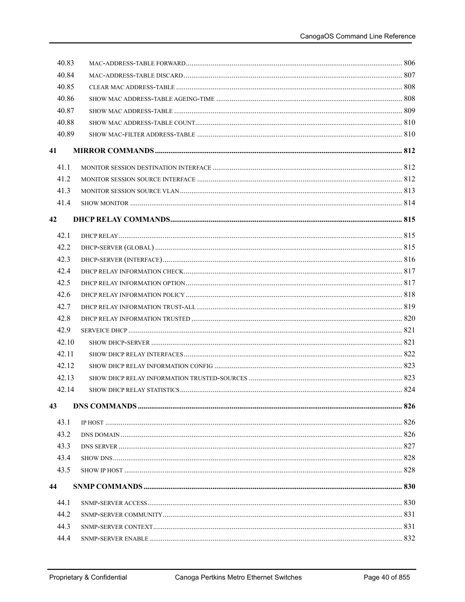 CANOGA PERKINS CanogaOS Command Reference User Manual | Page 40 / 855