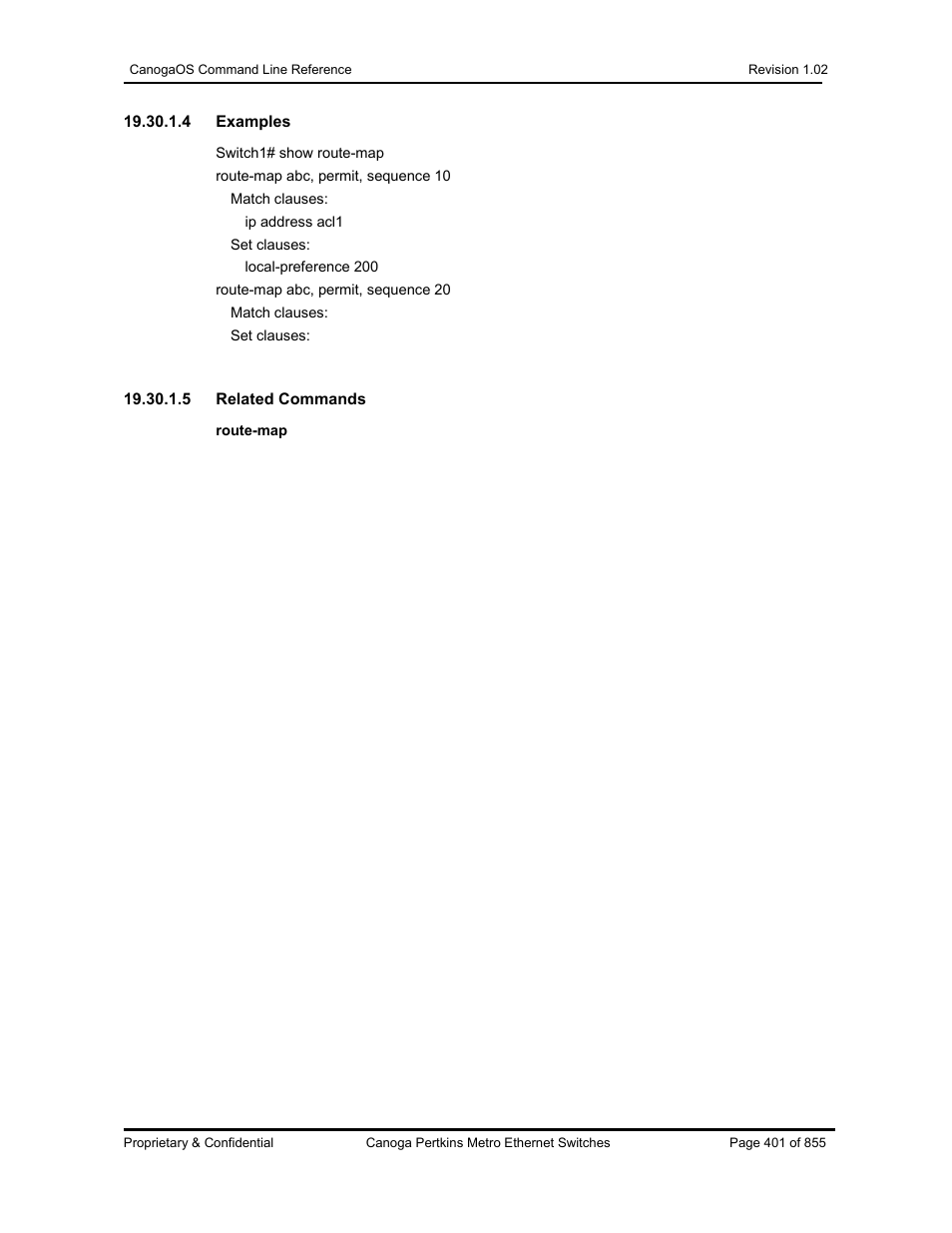 CANOGA PERKINS CanogaOS Command Reference User Manual | Page 401 / 855