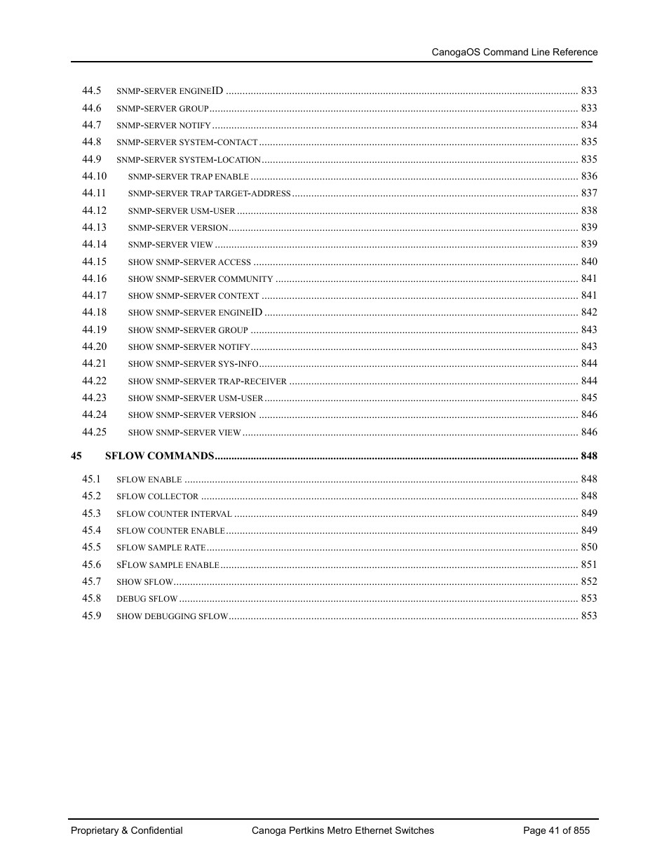 CANOGA PERKINS CanogaOS Command Reference User Manual | Page 41 / 855