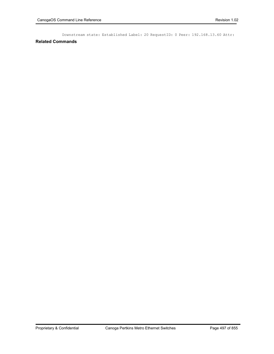 CANOGA PERKINS CanogaOS Command Reference User Manual | Page 497 / 855