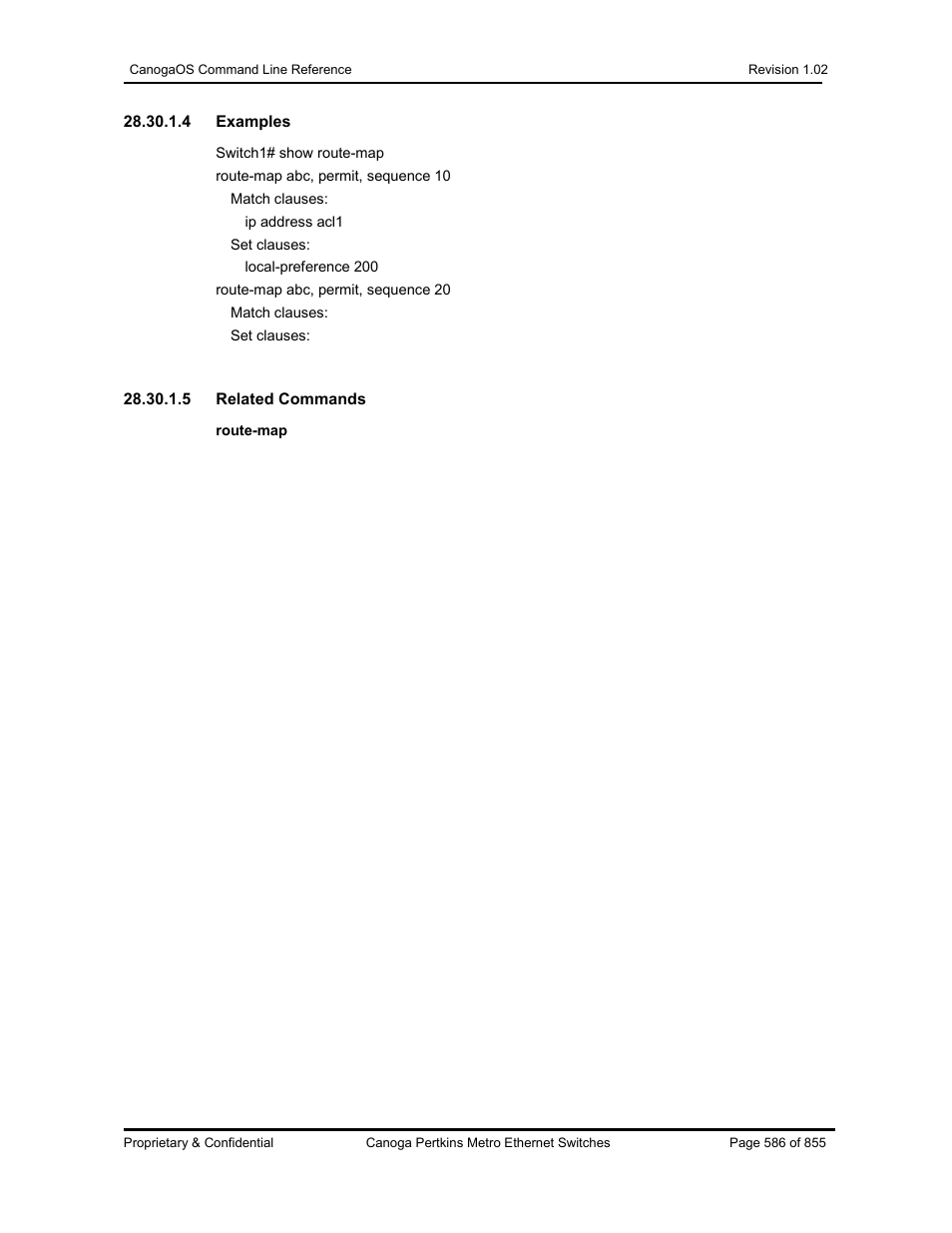 CANOGA PERKINS CanogaOS Command Reference User Manual | Page 586 / 855