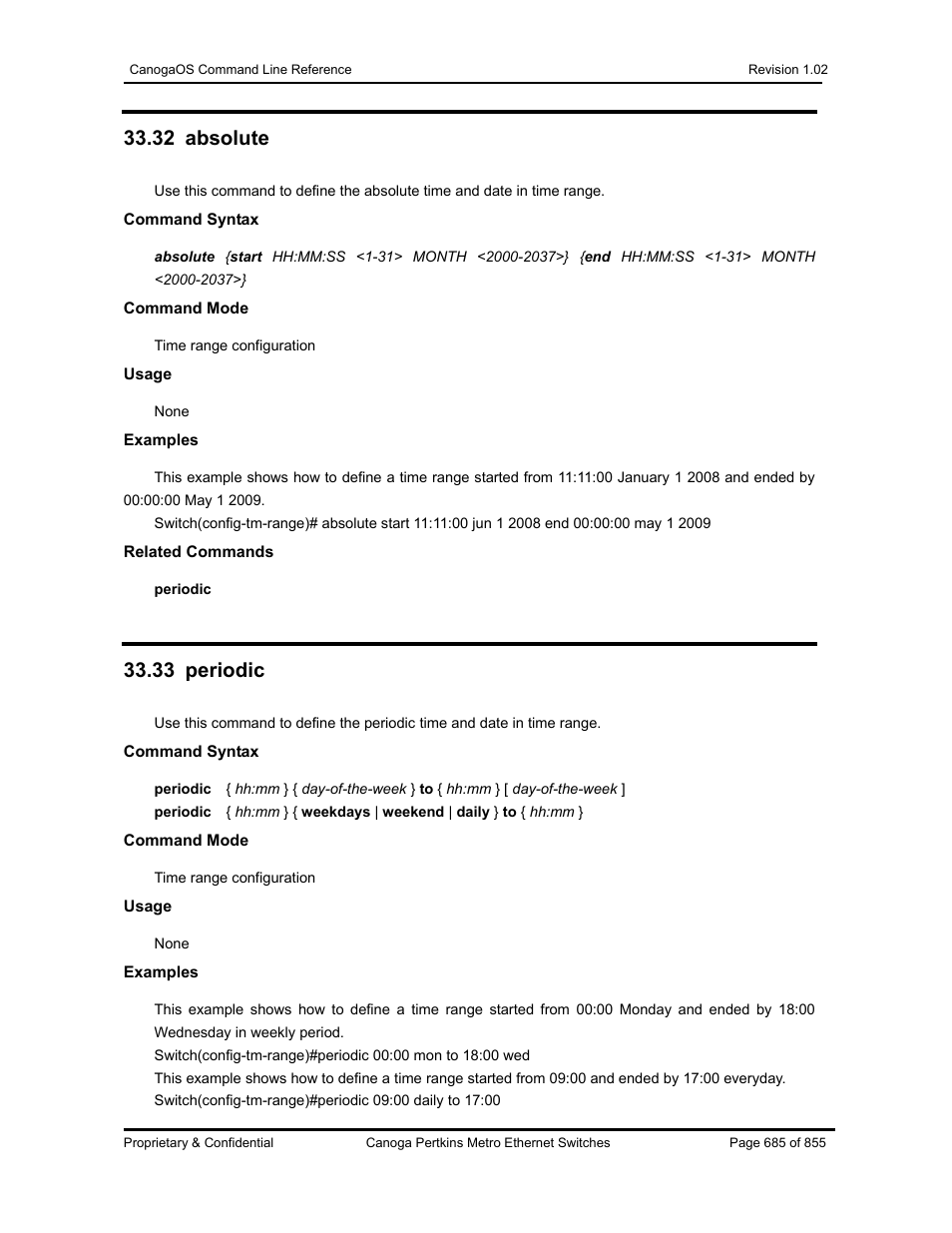 32 absolute, 33 periodic | CANOGA PERKINS CanogaOS Command Reference User Manual | Page 685 / 855