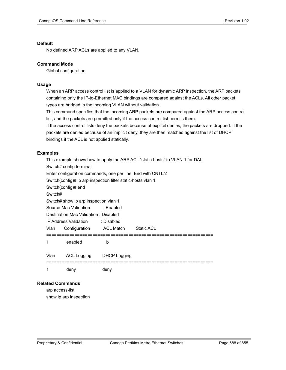 CANOGA PERKINS CanogaOS Command Reference User Manual | Page 688 / 855