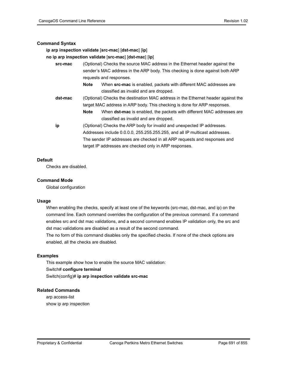 CANOGA PERKINS CanogaOS Command Reference User Manual | Page 691 / 855
