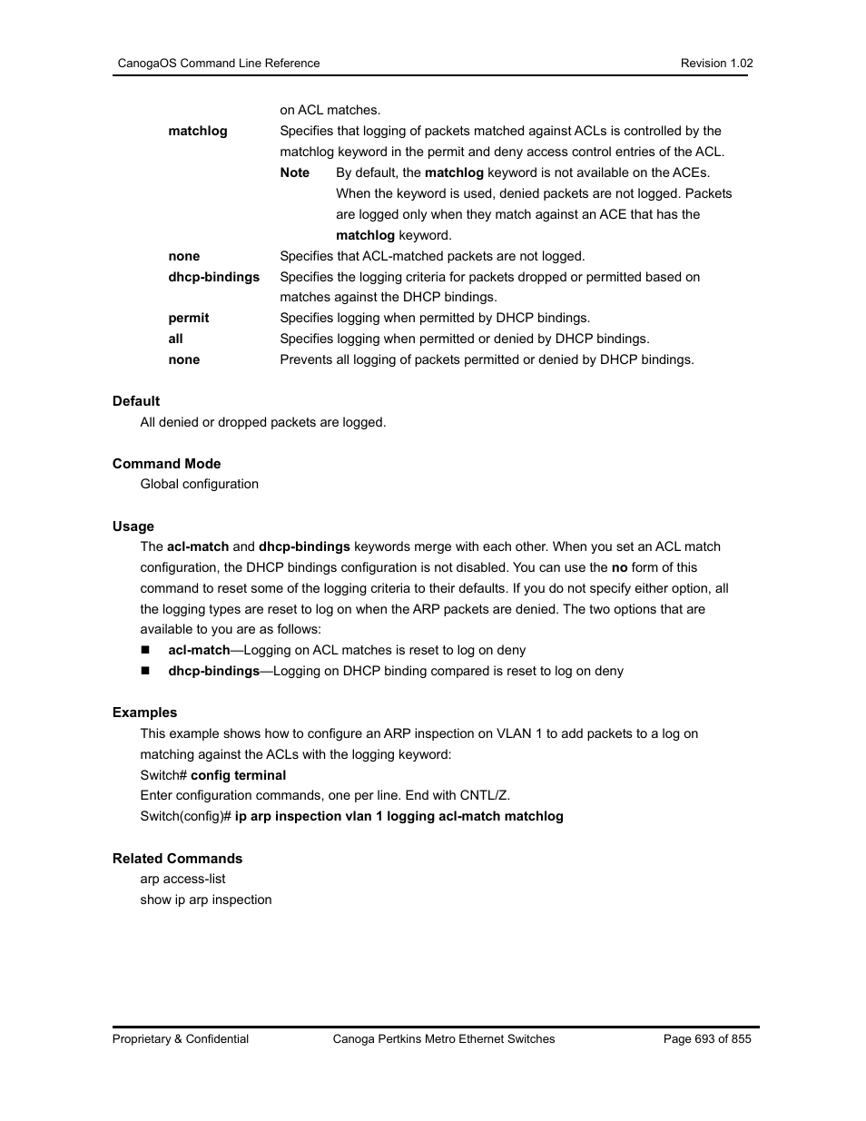 CANOGA PERKINS CanogaOS Command Reference User Manual | Page 693 / 855