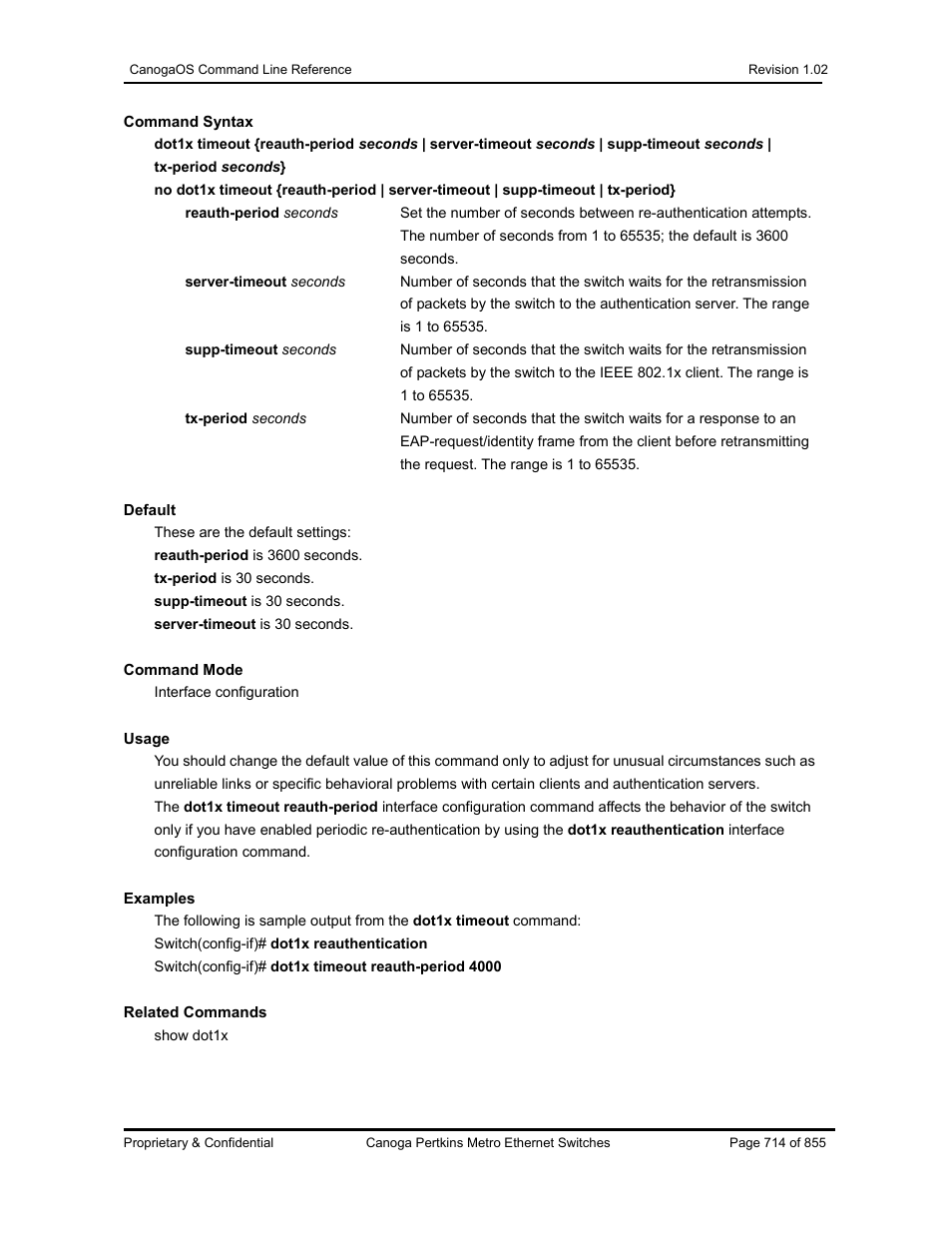 CANOGA PERKINS CanogaOS Command Reference User Manual | Page 714 / 855