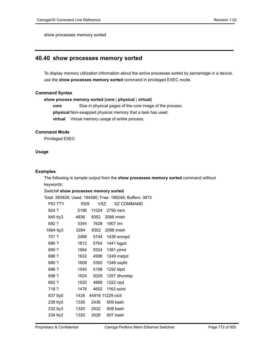 CANOGA PERKINS CanogaOS Command Reference User Manual | Page 772 / 855