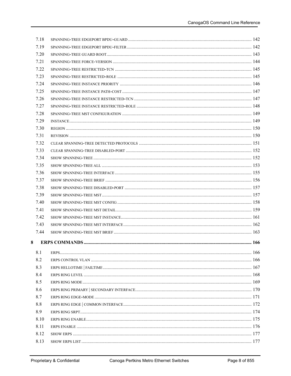 CANOGA PERKINS CanogaOS Command Reference User Manual | Page 8 / 855