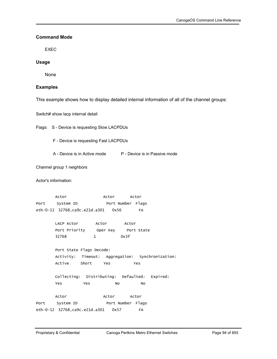 CANOGA PERKINS CanogaOS Command Reference User Manual | Page 94 / 855