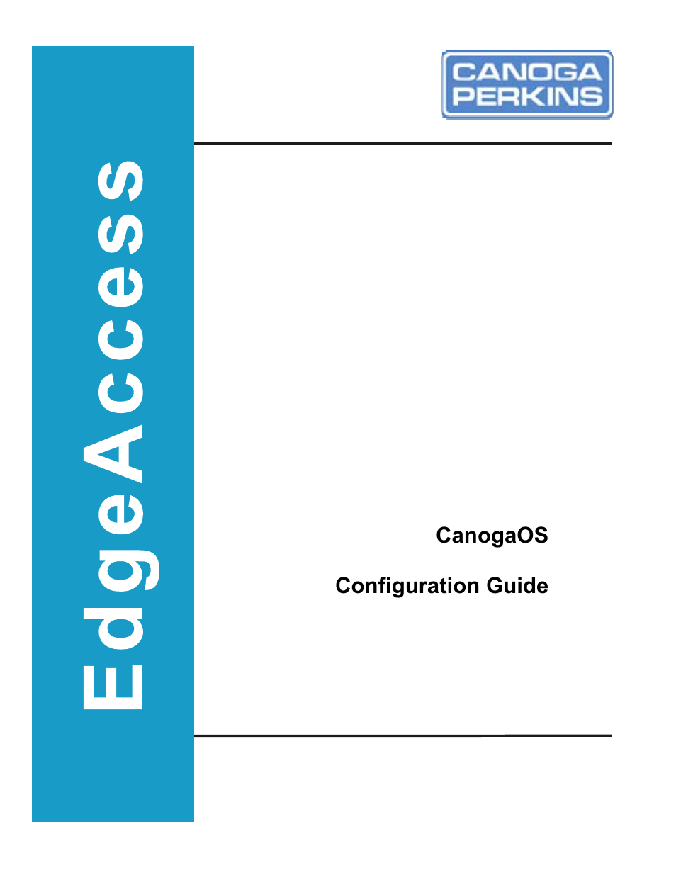 CANOGA PERKINS CanogaOS Configuration Guide User Manual | 350 pages