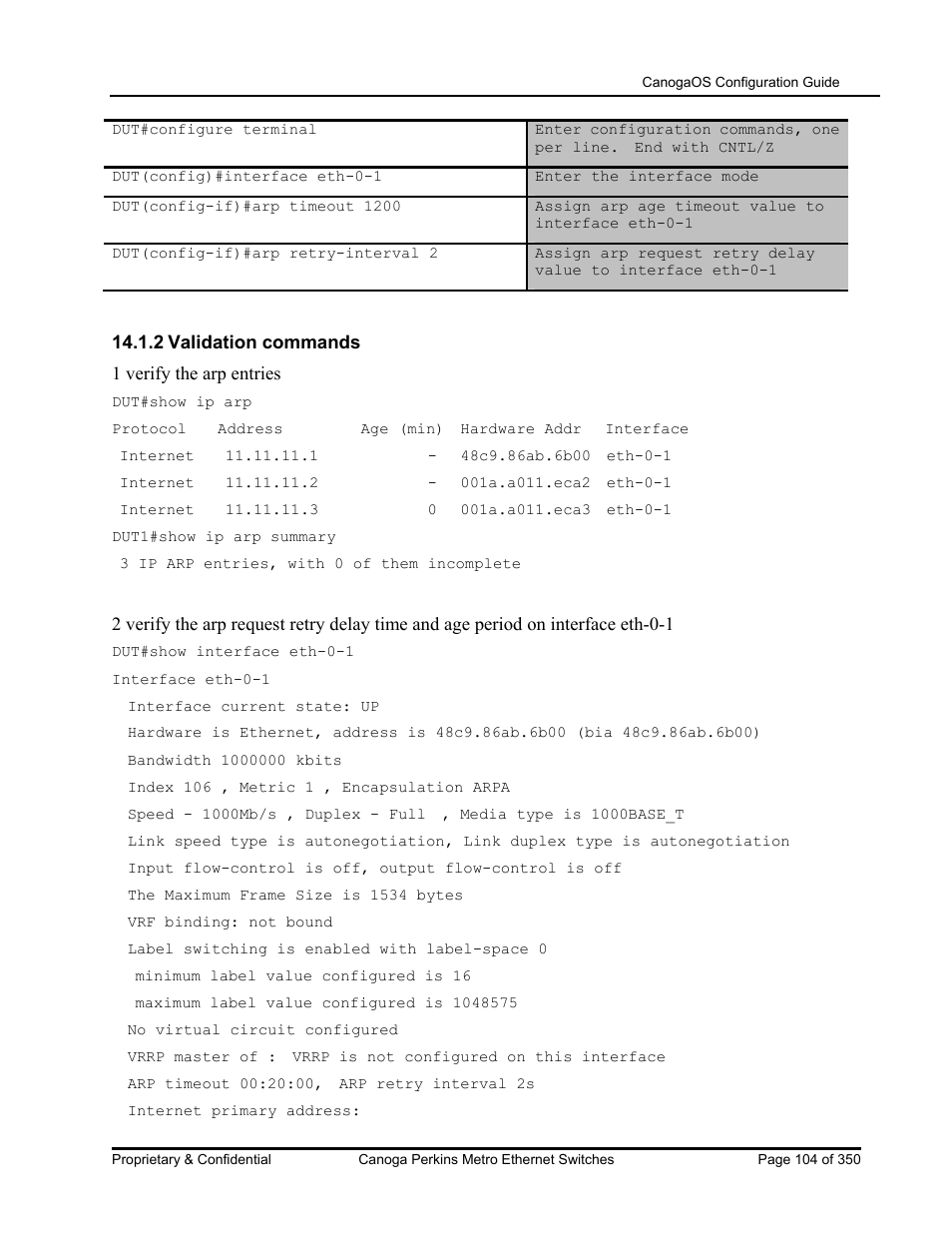 CANOGA PERKINS CanogaOS Configuration Guide User Manual | Page 104 / 350