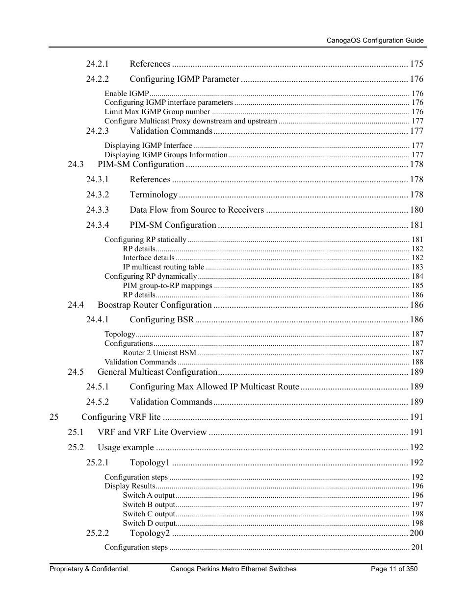 CANOGA PERKINS CanogaOS Configuration Guide User Manual | Page 11 / 350