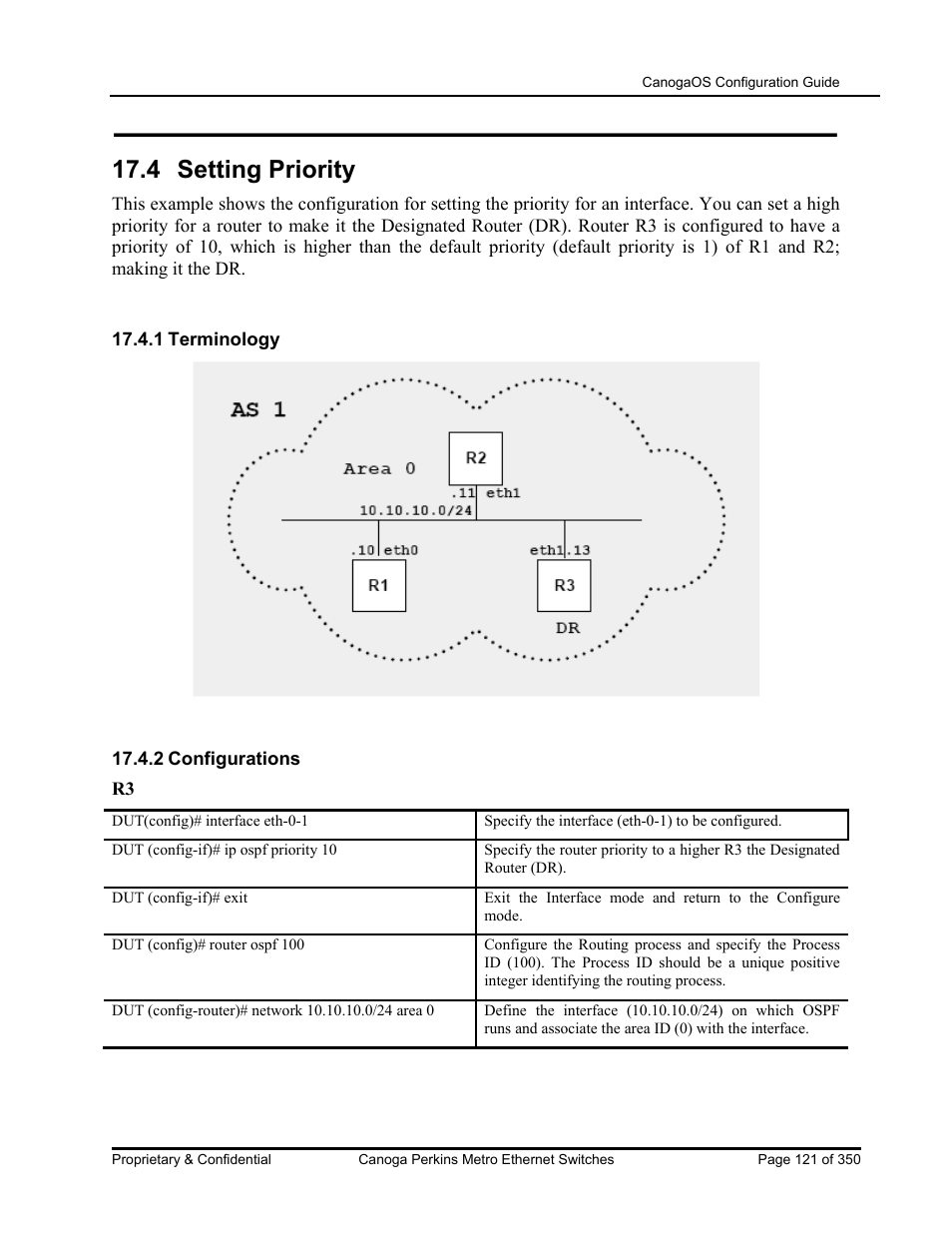 4 setting priority | CANOGA PERKINS CanogaOS Configuration Guide User Manual | Page 121 / 350