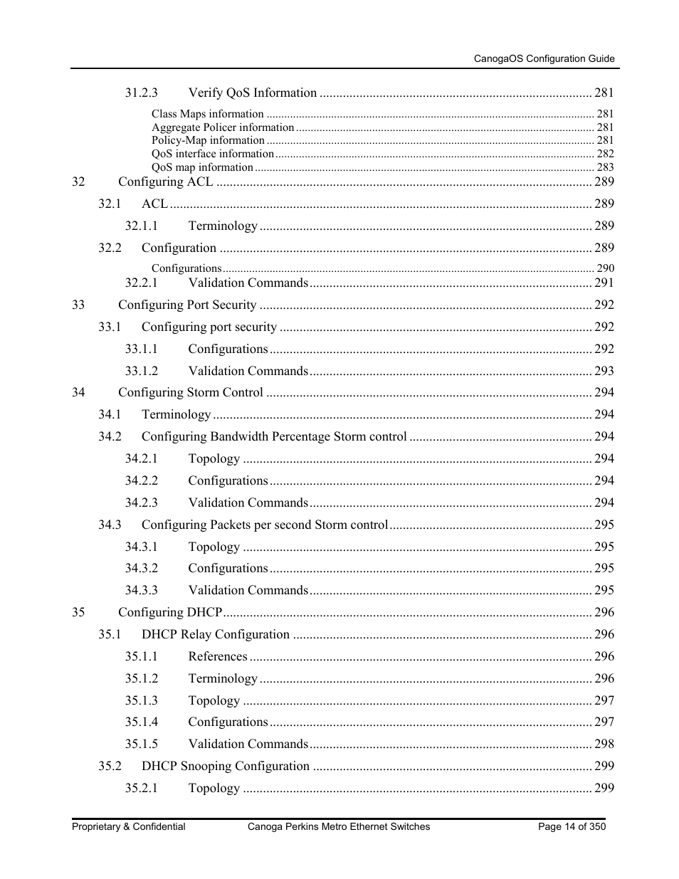CANOGA PERKINS CanogaOS Configuration Guide User Manual | Page 14 / 350
