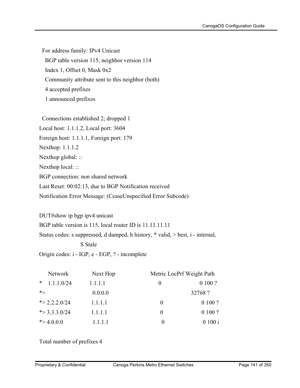 CANOGA PERKINS CanogaOS Configuration Guide User Manual | Page 141 / 350