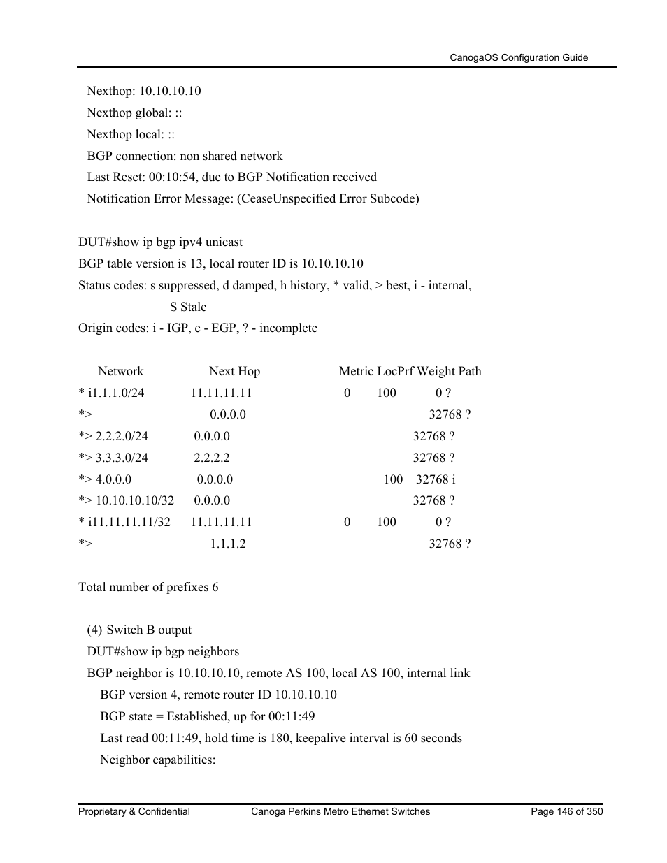 CANOGA PERKINS CanogaOS Configuration Guide User Manual | Page 146 / 350