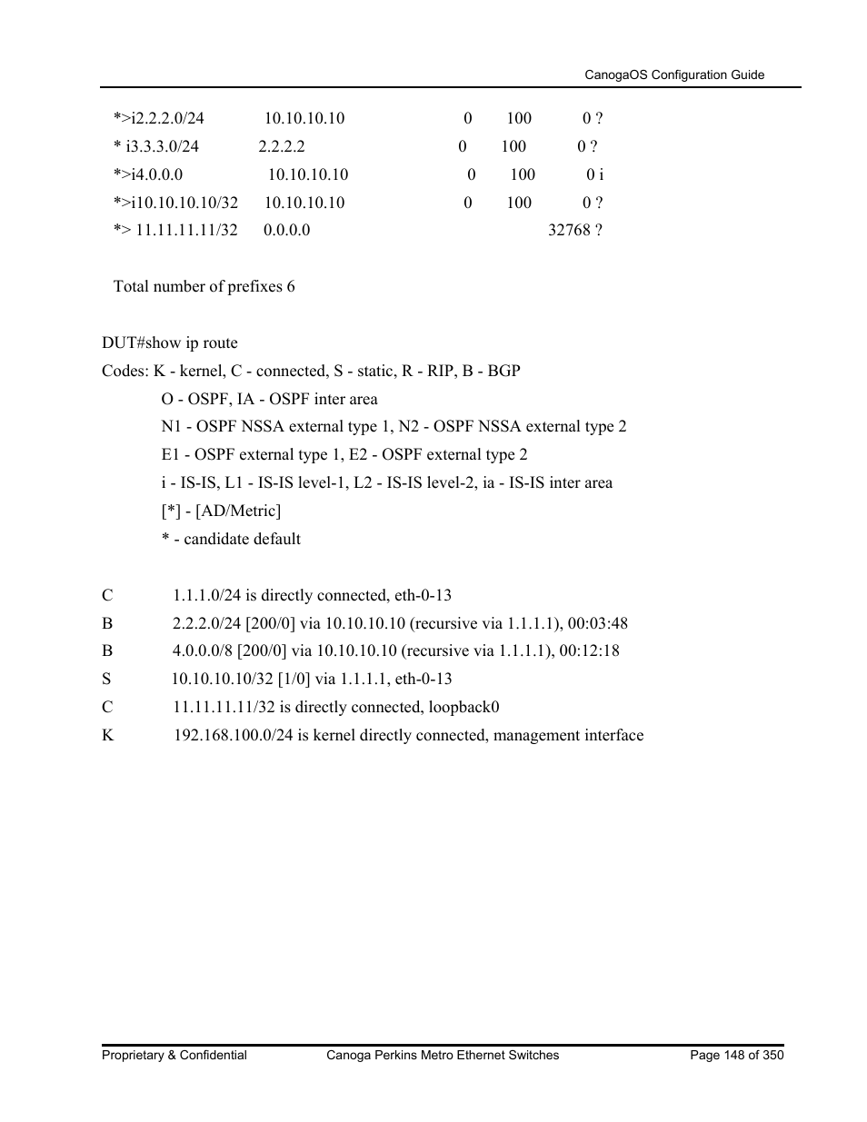 CANOGA PERKINS CanogaOS Configuration Guide User Manual | Page 148 / 350