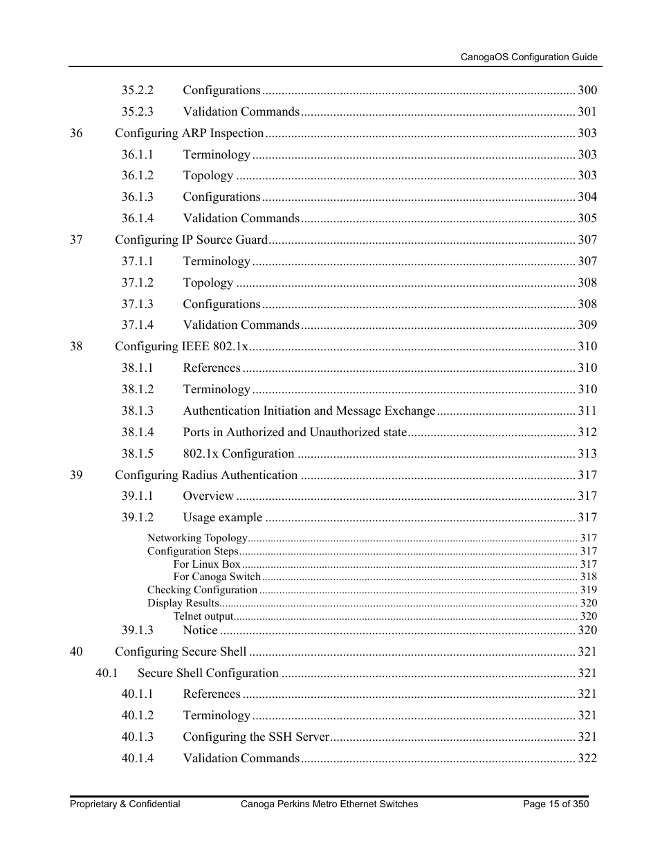 CANOGA PERKINS CanogaOS Configuration Guide User Manual | Page 15 / 350